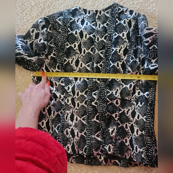 Black Metallic Silver Leather  Suede Reptile Print by Metrostyle , Size 12 - Picture 9 of 11